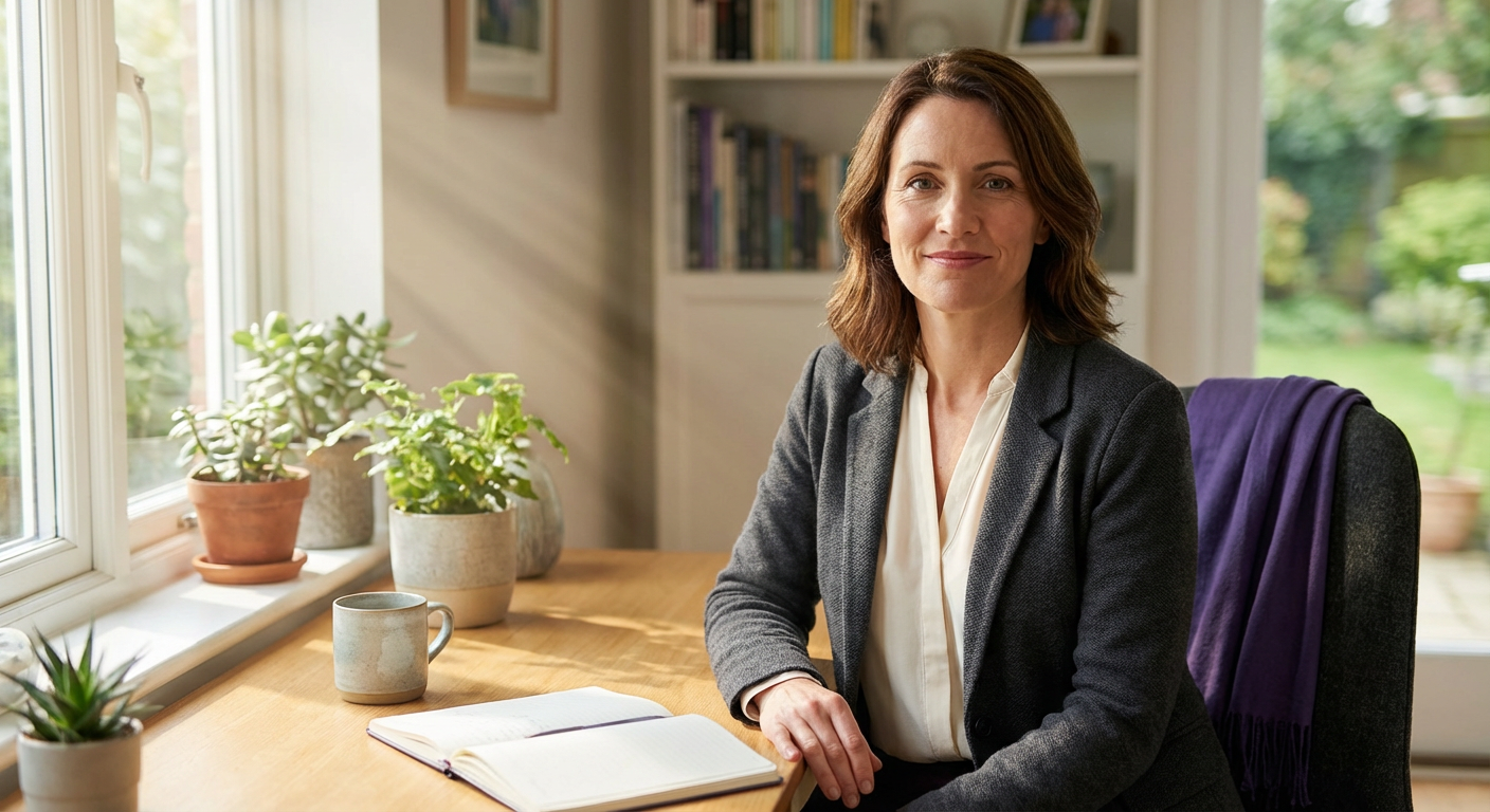 Confident woman navigating her perimenopause journey